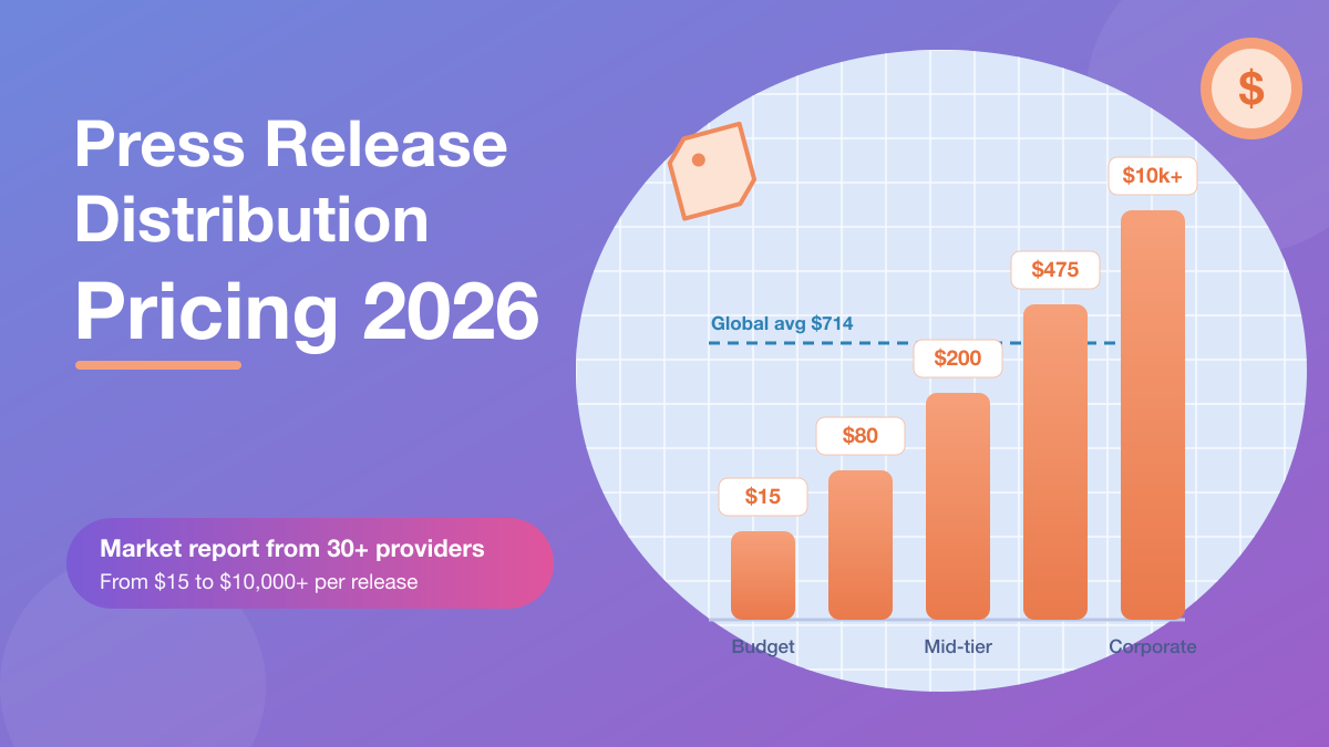 Press release distribution pricing in 2026: bars from $15 budget plans to $10,000+ corporate wires