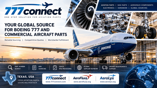 777connect Expands One-Stop Aviation Parts Sourcing Services for Boeing 777 and Commercial Aircraft Requirements