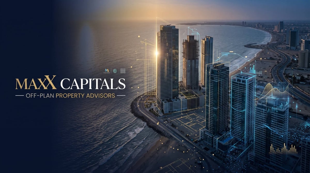 MaxX Capitals digital real estate advisory platform spotlighting luxury off-plan developments in Karachi