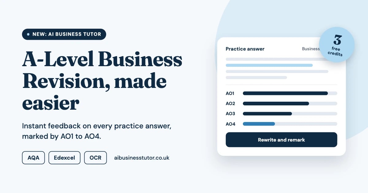 A-Level Business Revision Made Easier with AI Business Tutor