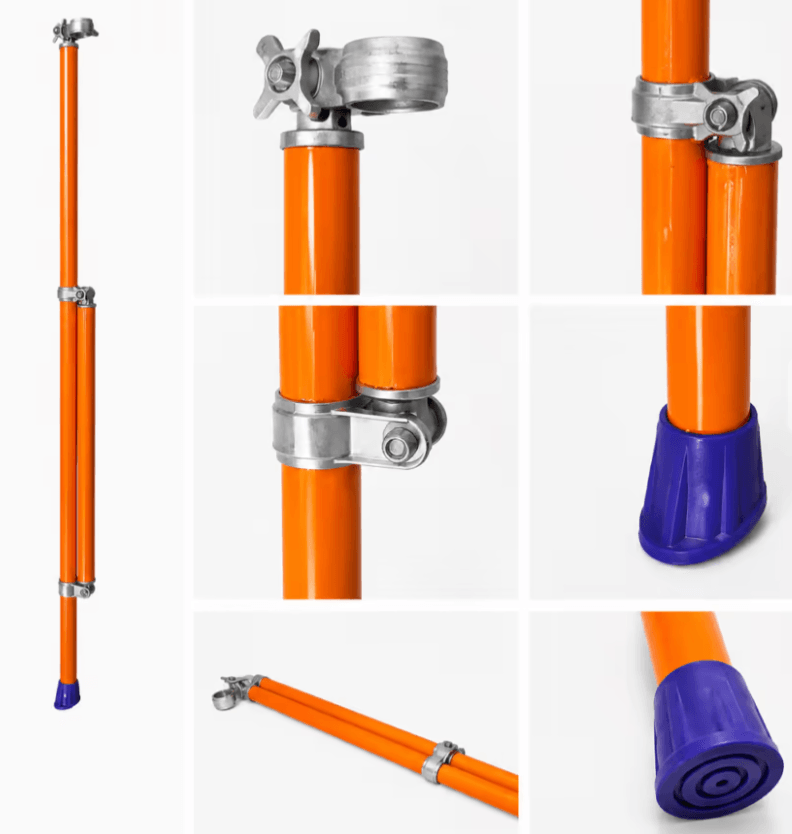 LEWIS Access Introduces Bright Orange Stabilisers to Make Scaffold Towers Easier to See on Site