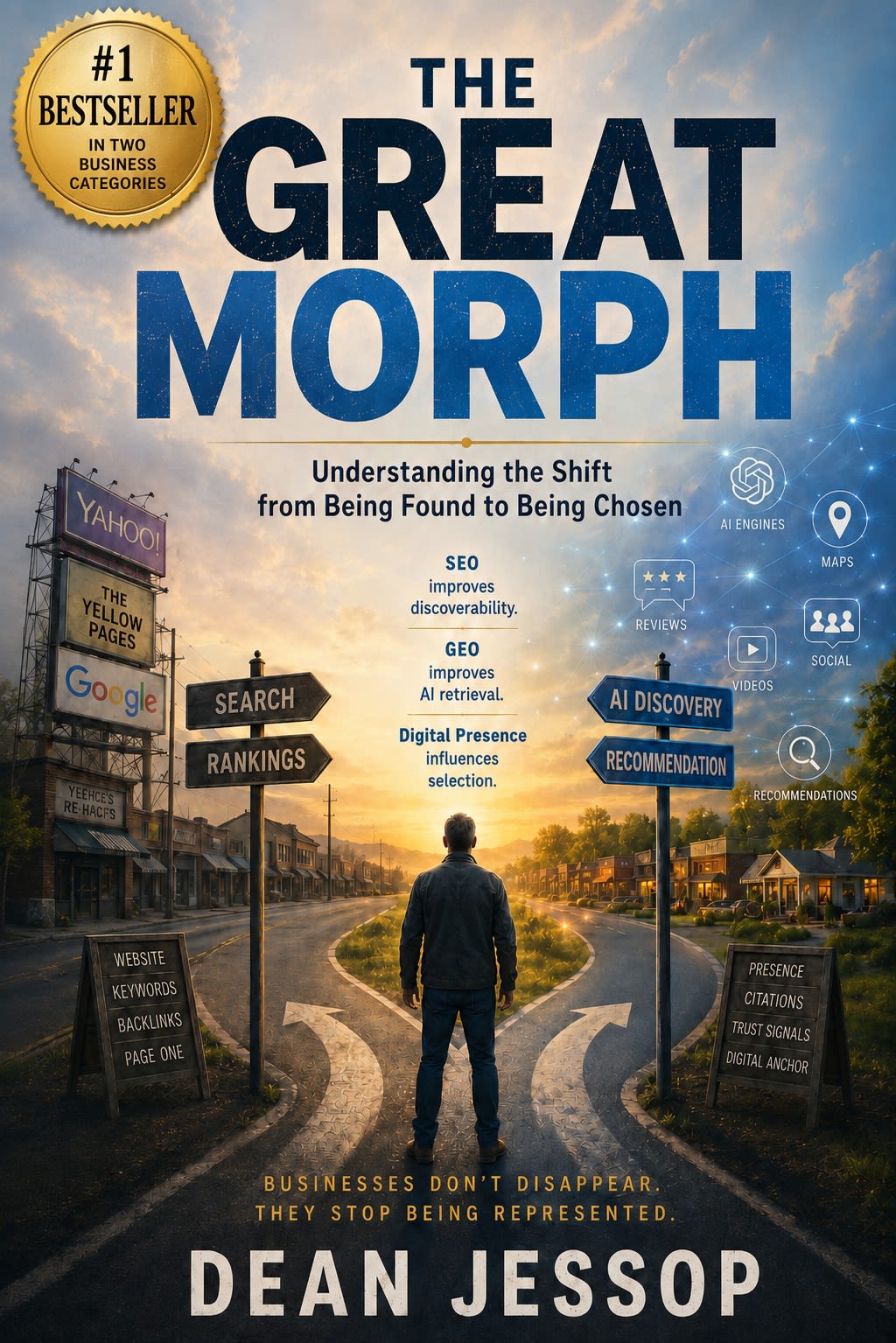 The Great Morph a Book on how AI uses GEO for a business to be found by new customers by Dean Jessop
